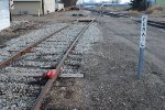 Derail on 60 lbs rail east end of yard.
